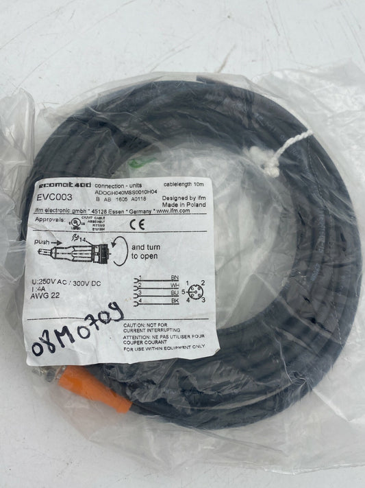2pc x.    IFM ECOMAT 400 evc003 Capteur direction Connexion Câble 10m