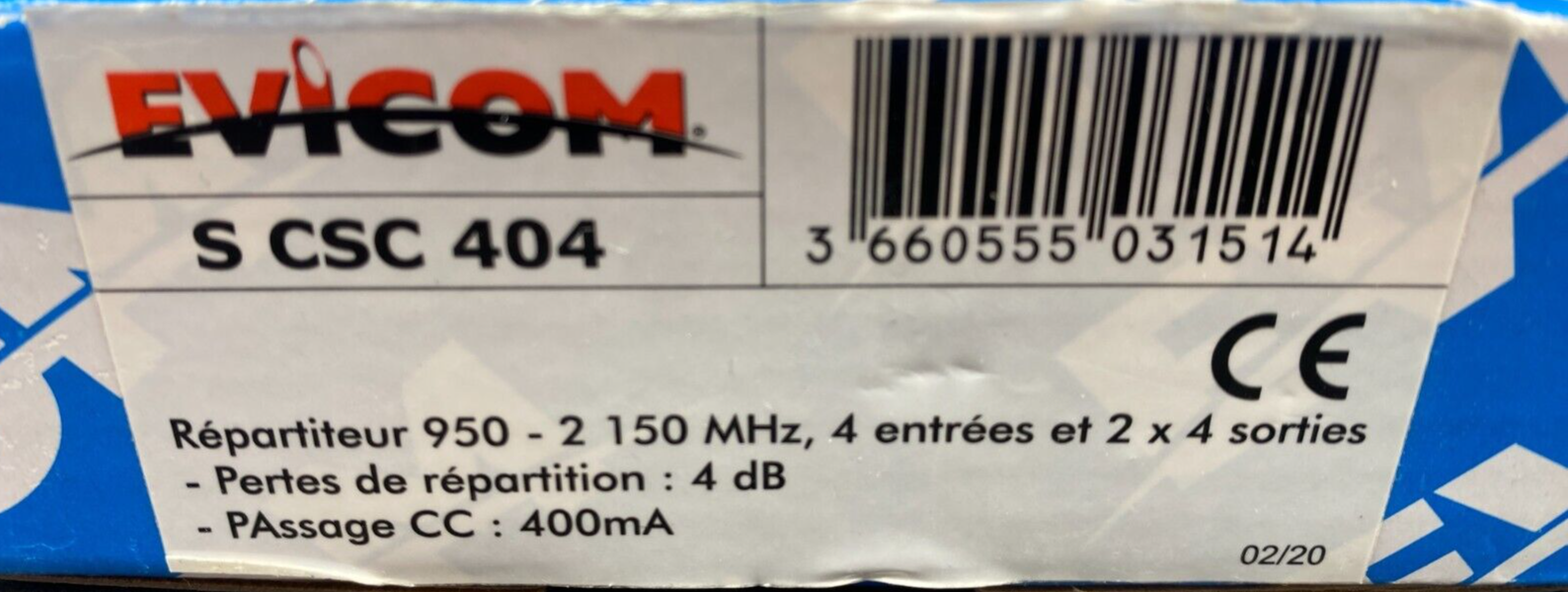 EVICOM S CSC 404 REPARTITEUR 950 2150 MHz 4 ENTREES 2x4 SORTIES