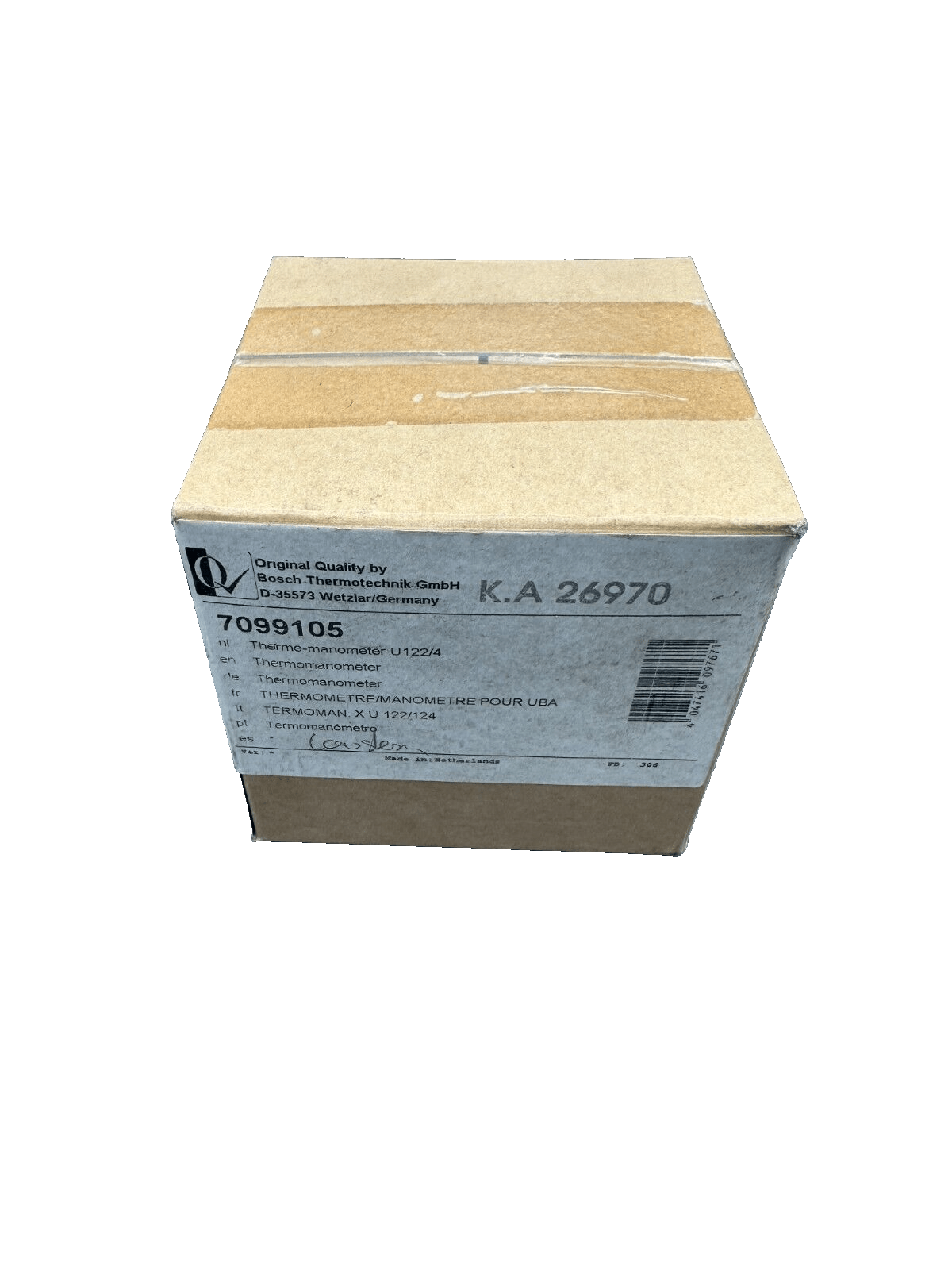 BOSCH ELM LEBLANC 7099105 THERMOMETRE MANOMETRE POUR UBA - KLR Automation