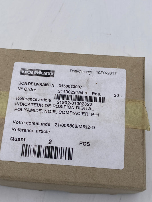 2pc x      Norelem 21902-01002322 INDICATEUR DE POSITION DIGITAL POLYAMIDE