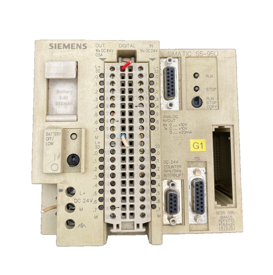 SIEMENS SIMATIC S5 6ES5095-8MA05 +6ES5421-8MA12 + 6ES5431-8MA11 + 6ES5451-8MR12