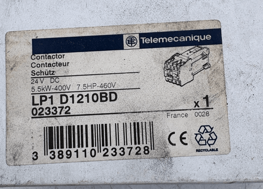 TELEMECANIQUE LP1 D1210BD x1 - KLR Automation