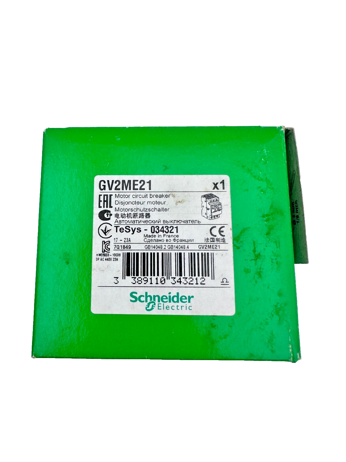 SCHNEIDER ELECTRIC GV2ME21 DISJONCTEUR MOTEUR