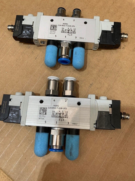 3 x Festo Solenoid valve VUVG - L14 - B52 - T - G18 - 1P3 566500 - KLR Automation