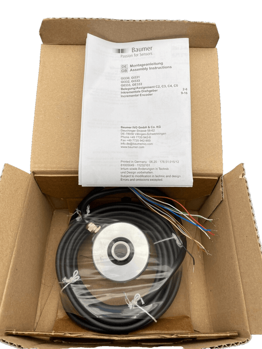 BAUMER GI331.A704422 INDUSTRIAL ENCODER INCREMENTAL x1pc - KLR Automation