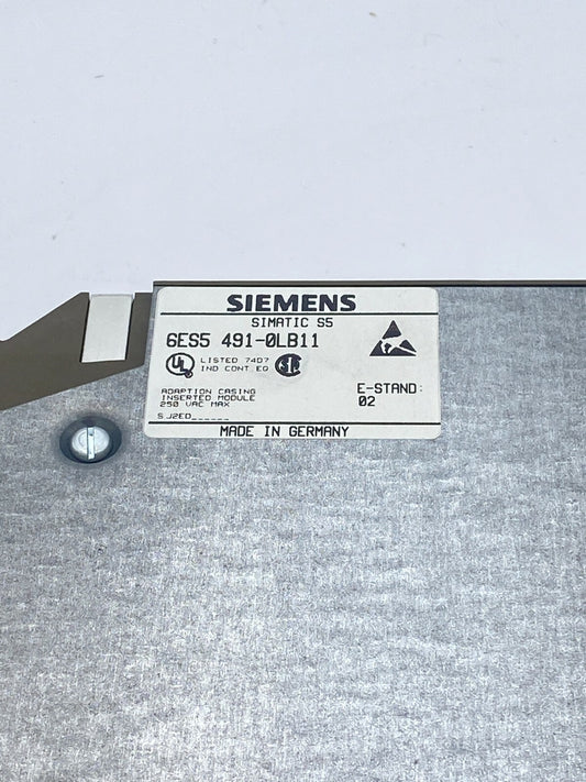 2pc x Siemens 6ES5 491-OLB11 Adaption Casing Inserted Module