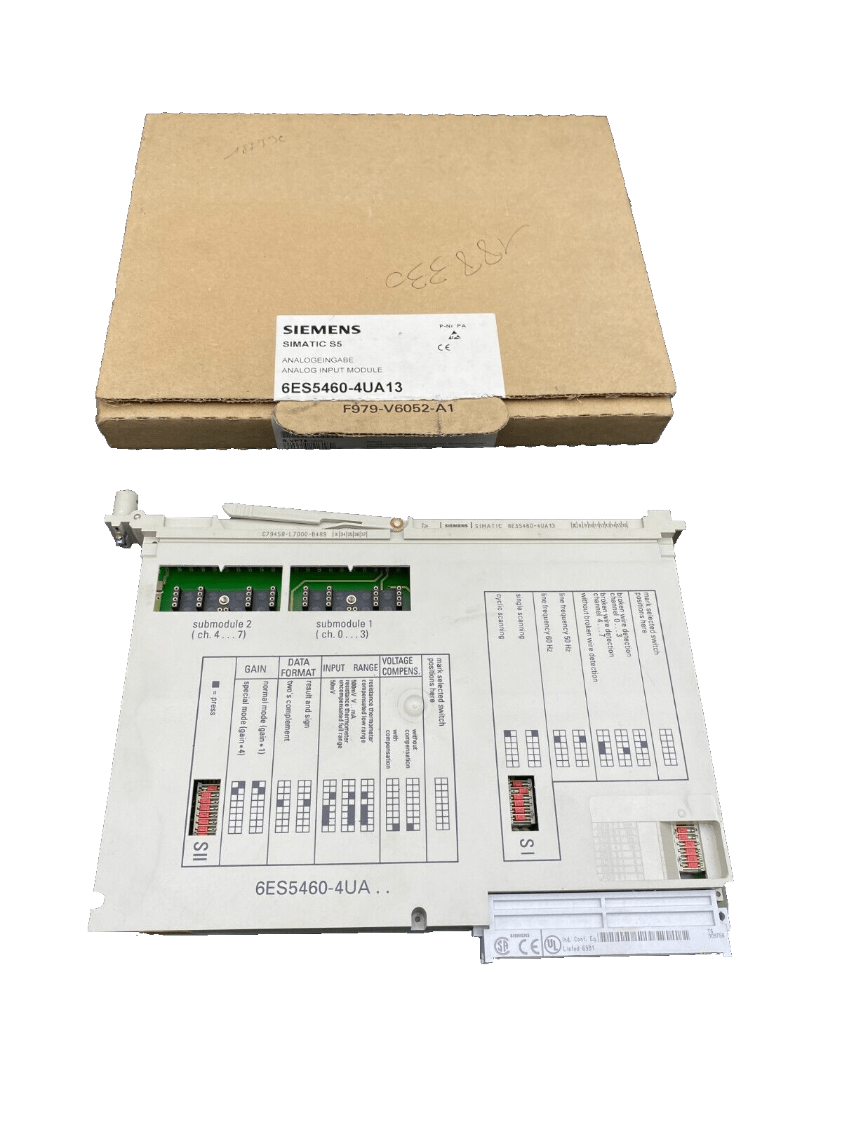 SIEMENS 6ES5460 - 4UA13 ANALOG INPUT MODULE - KLR Automation