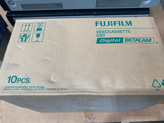 10 X  FujiFilm Digital BETACAM Tapes D22 D321