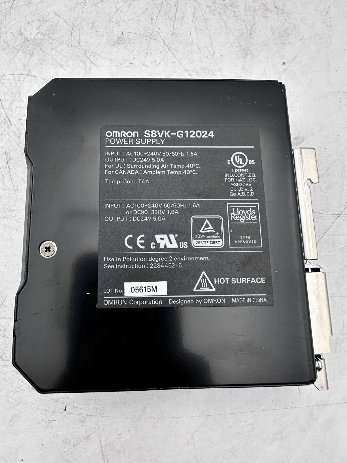 OMRON S8VK - G12024 POWER SUPPLY - KLR Automation