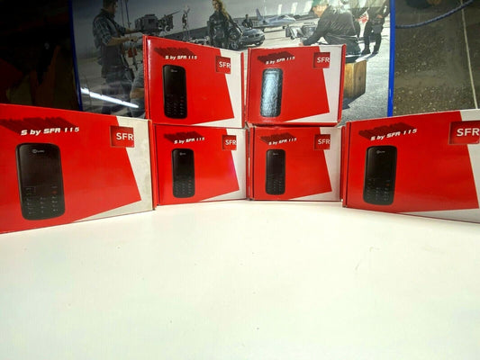 Lot de 6 pc x Alcatel SFR 115 Senior Mobile Phone Old Stock Rare Mobile Phone - KLR Automation