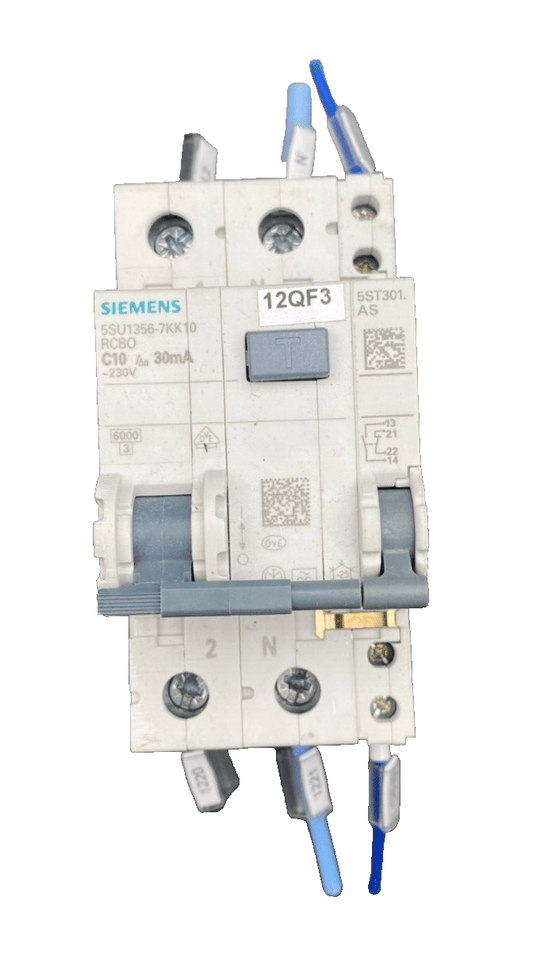 SIEMENS 5SU1356 - 7KK10 C10 30mA CIRCUIT BREAKER x5pc - KLR Automation