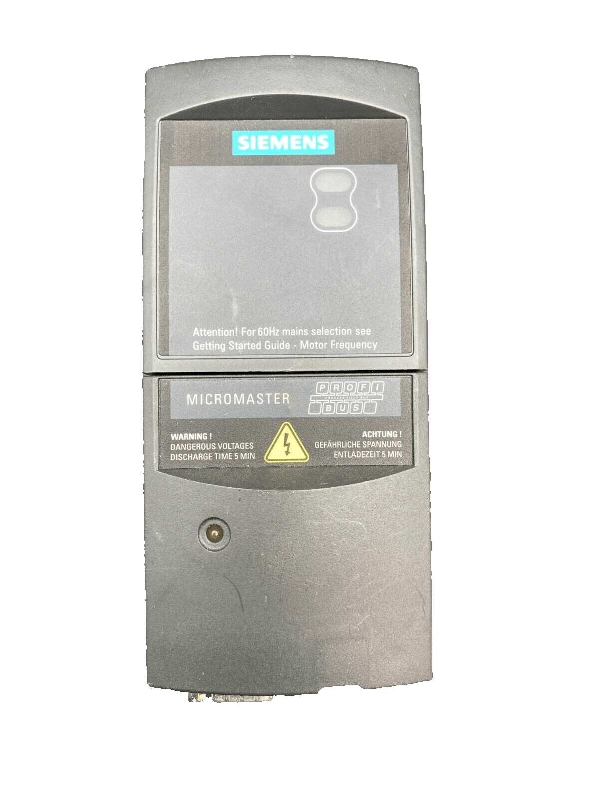 SIEMENS MICROMASTER 4 PROFIBUS MODULE 6SE6400 - 1PB00 - 0AA0 + 6SE6420 - 2AB13 - 7AA1 - KLR Automation