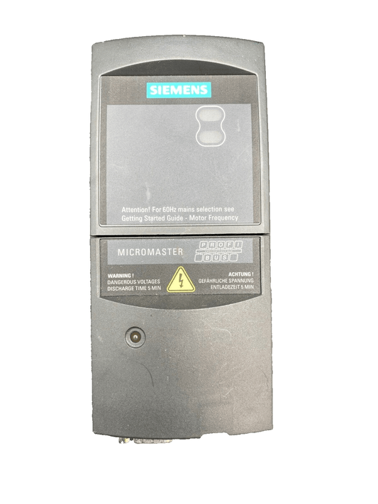 SIEMENS MICROMASTER 4 PROFIBUS MODULE 6SE6400 - 1PB00 - 0AA0 + 6SE6420 - 2AB13 - 7AA1 - KLR Automation