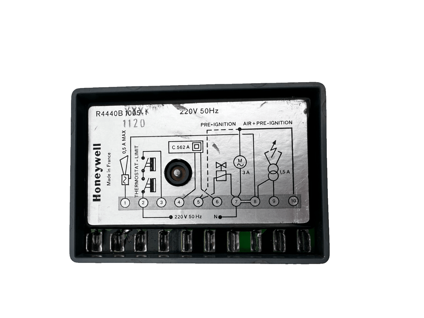 HONEYWELL R4440B RG 02383/73 BOITIER DE CONTROLE 220V 1.5A ts10s - KLR Automation