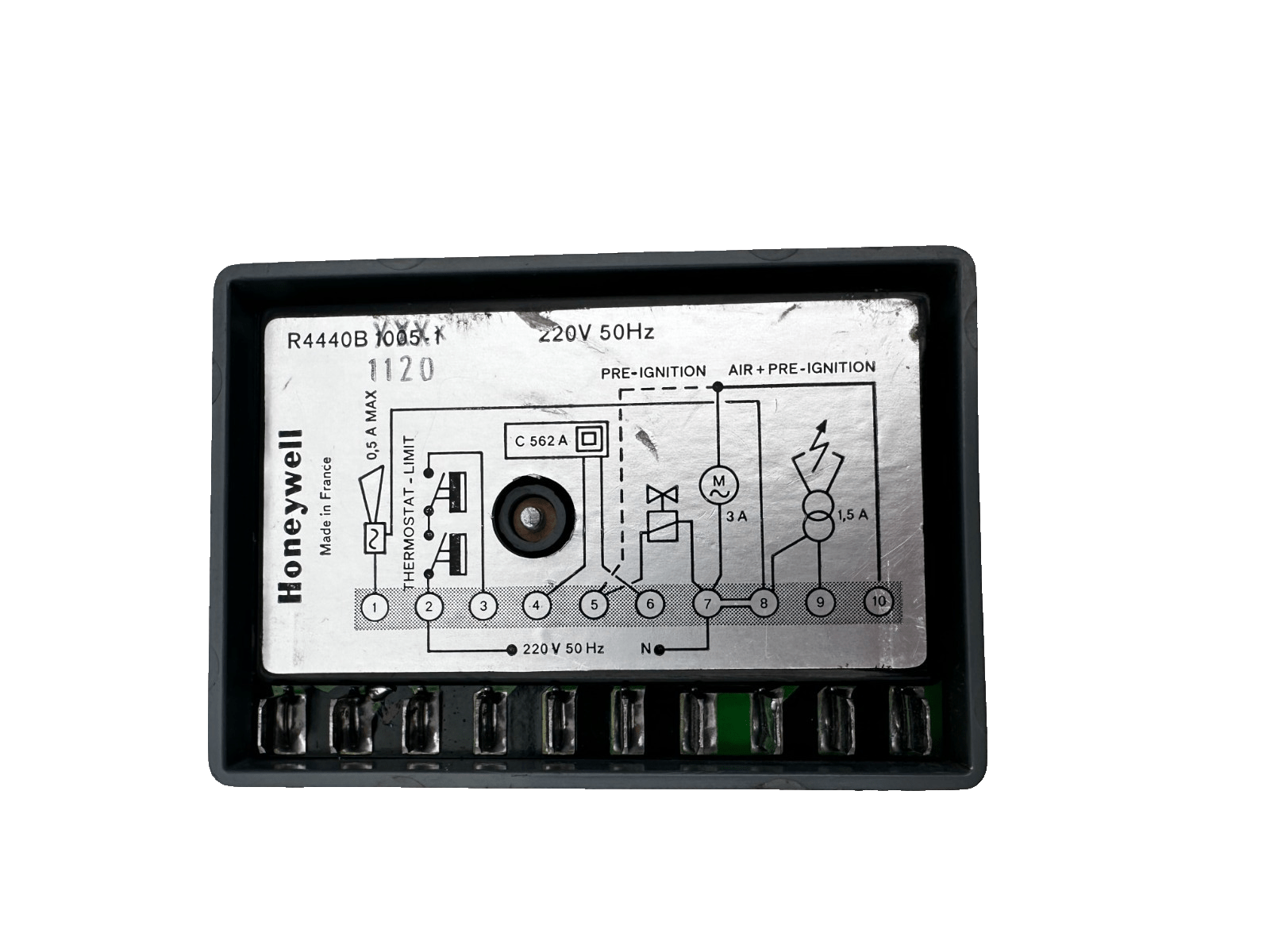 HONEYWELL R4440B RG 02383/73 BOITIER DE CONTROLE 220V 1.5A ts10s - KLR Automation