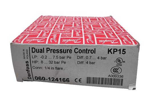 DANFOSS KP15 060 - 124166 DUAL PRESSURE CONTROL - KLR Automation