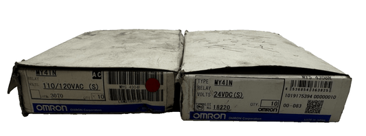 OMRON MY4IN RELAIS DE PUISSANCE 110 - 120VAC ET 24 VDC x16pc - KLR Automation