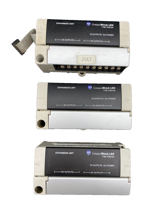 1pcx ALLEN BRADLEY COMPACT BLOCK LDX 1790-T0B16X EXPANSION UNIT 95745501 REV B01