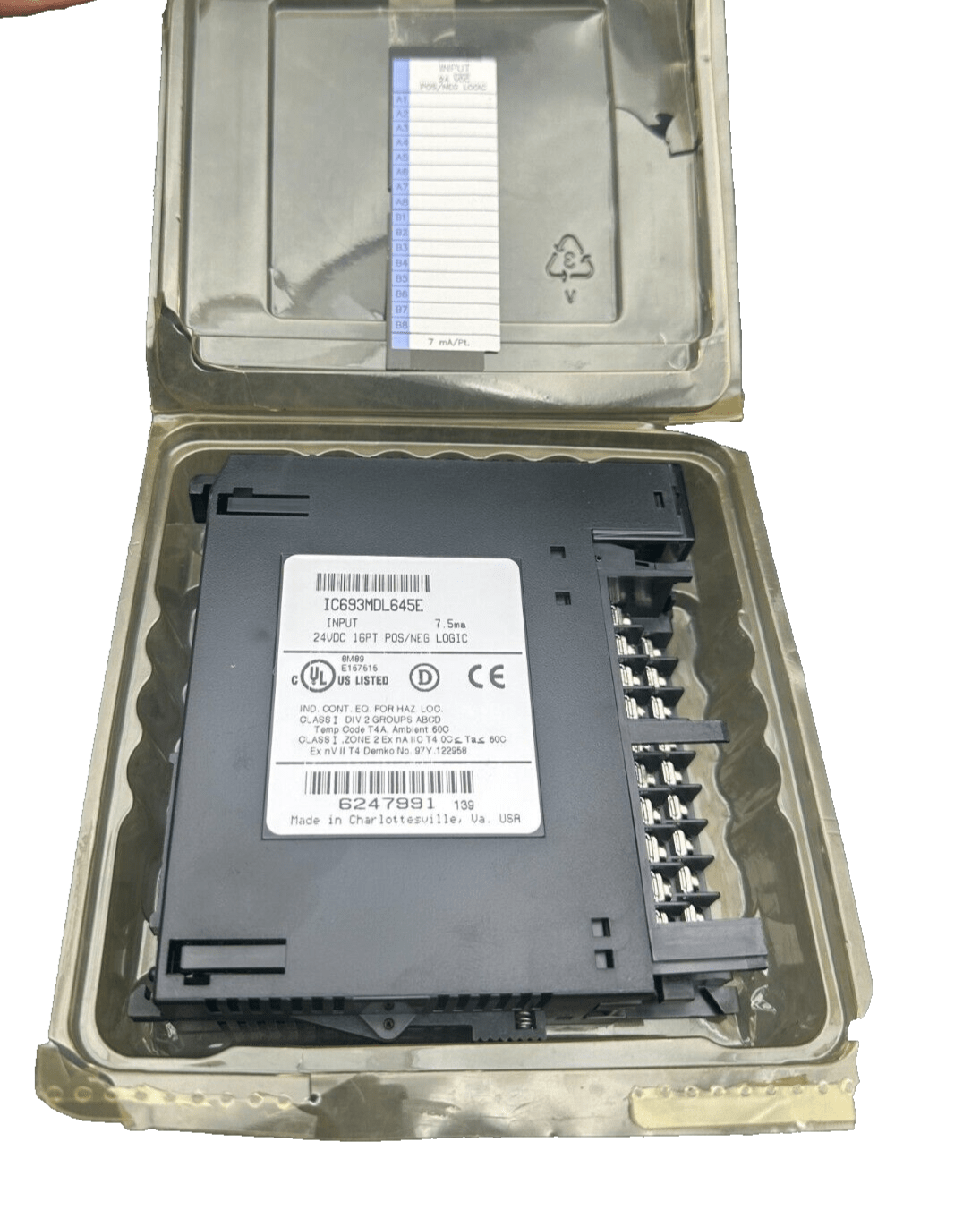 GENERAL ELECTRIC CEGELEC ALSPA FANUC IC693MDL645E MODULE D'ENTREE 16PT POS/NEG - KLR Automation