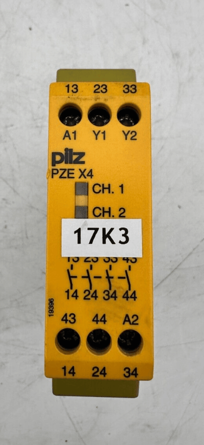4pc x PILZ 774585 PZE X4 24VDC 4N/O - KLR Automation