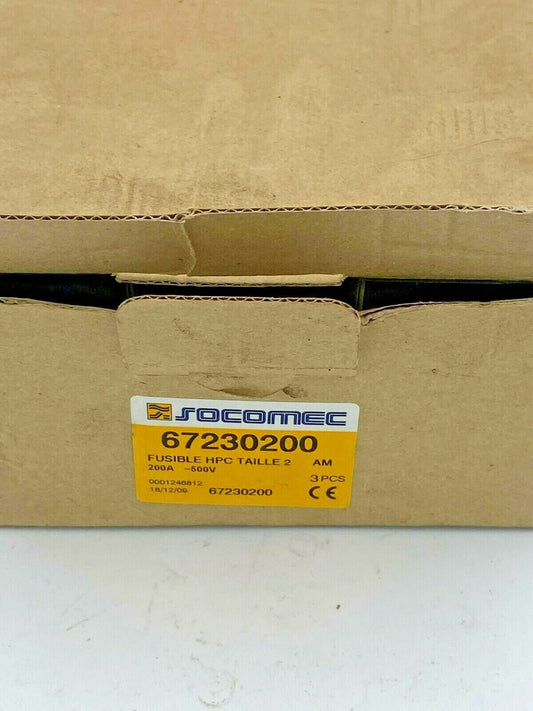 Socomec Fusible 67230200 T.2 200A 500V - KLR Automation