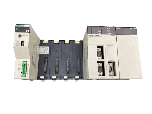 OMRON C200HW - DRM21 - V1 + C200HG - CPU43 - E + PA204S + C200HW - BC051 - KLR Automation