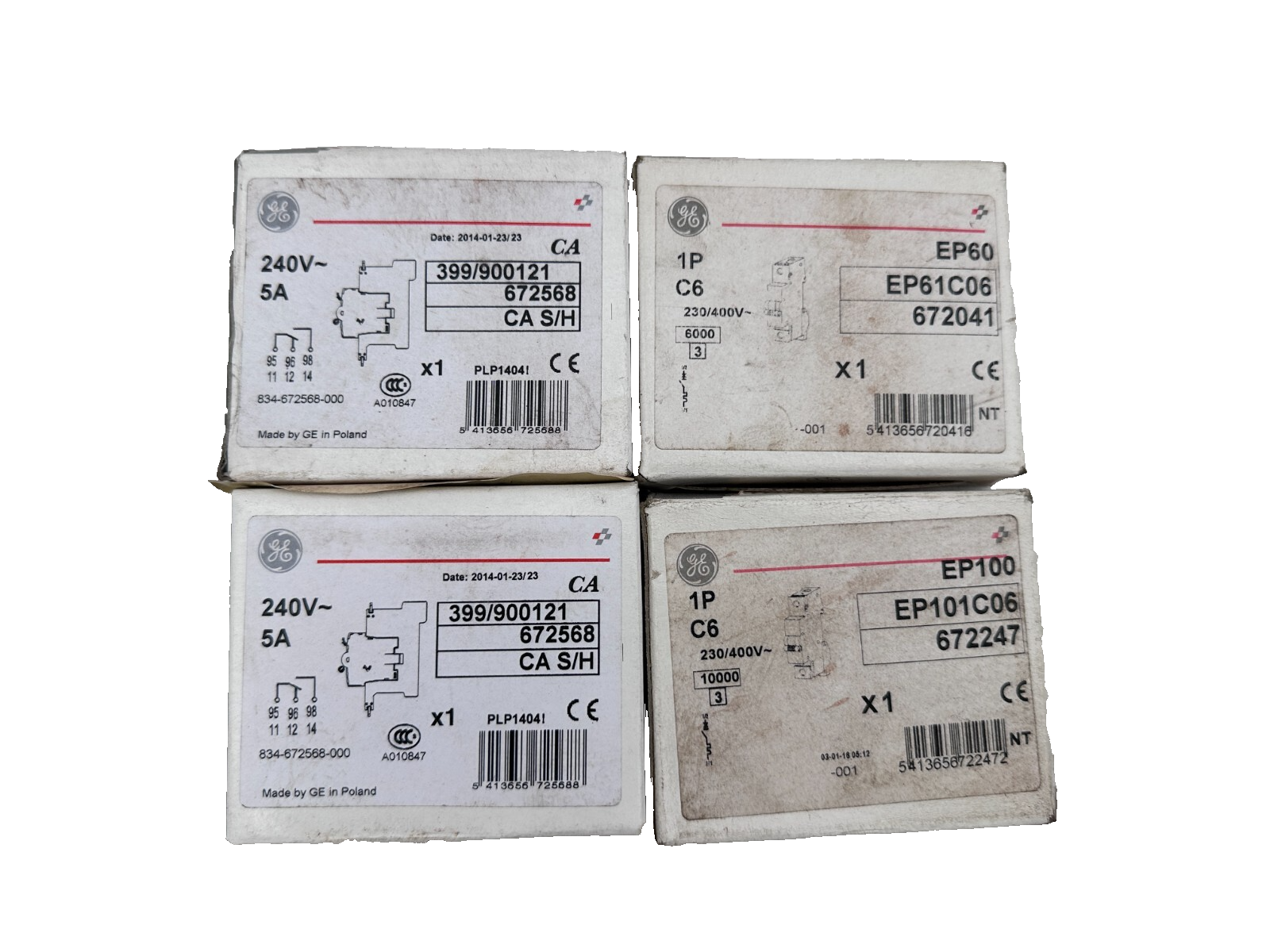 LOT GE GENERAL ELECTRIC 672568 CA S/H + EP61C06 + EP101C06