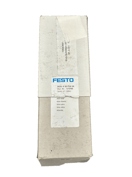 FESTO 573705 DGSL - 8 - 30 - P1A - SA SERIE B802 MINI CHARIOT - KLR Automation