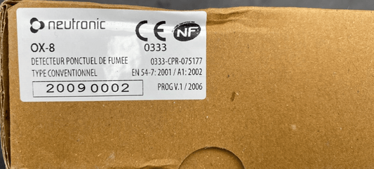 NEUTRONIC OX - 8 DETECTEUR PONCTUEL DE FUMEE TYPE CONVENTIONNEL x2pc - KLR Automation