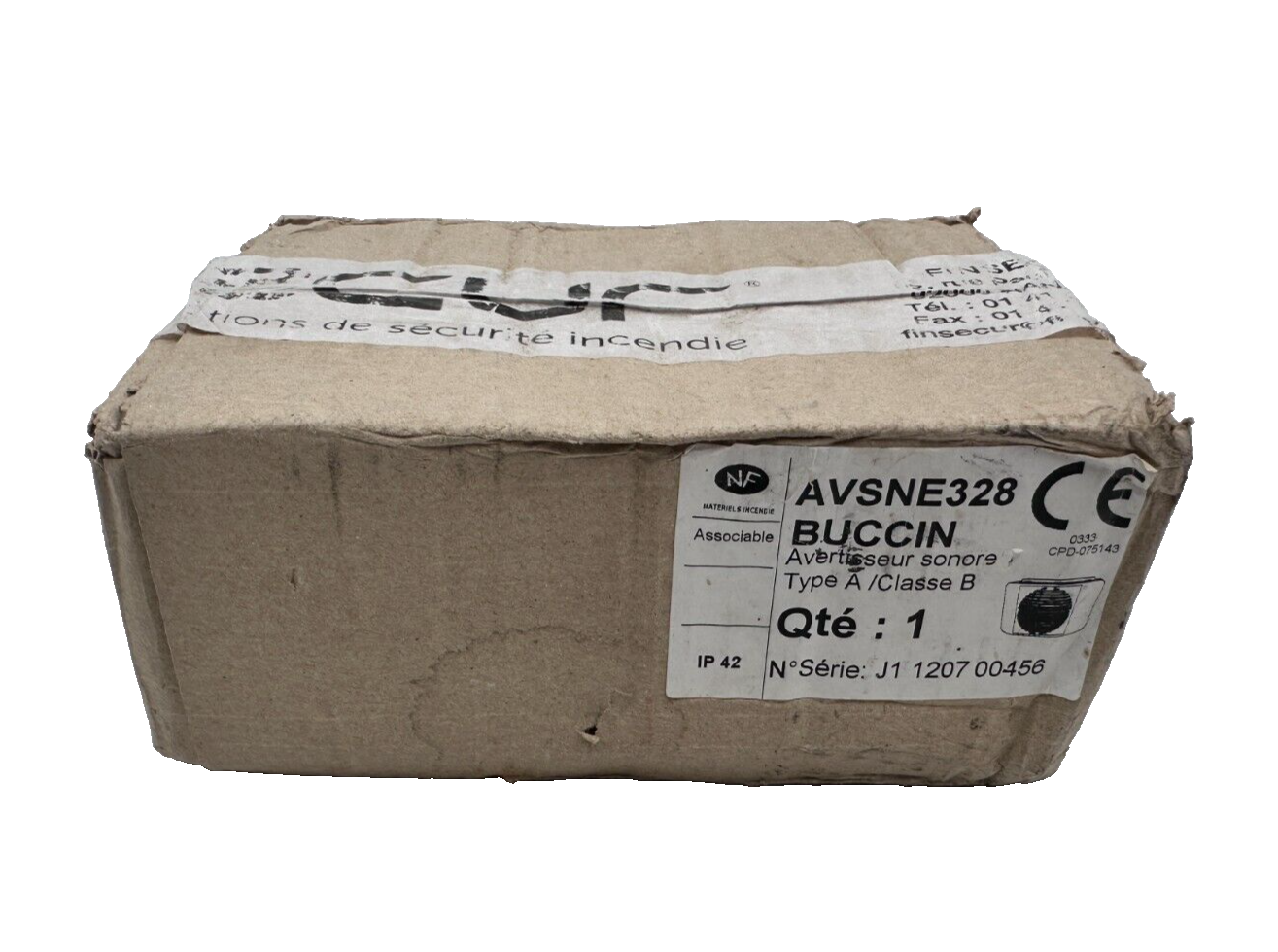 FINSECUR AVSNE328 BUCCIN DISPOSITIF SONOR D'ALARME FEU