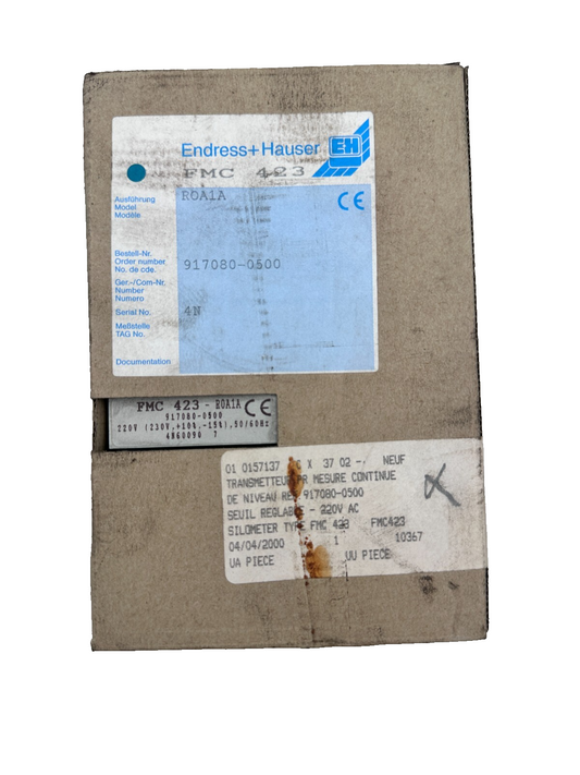 ENDRESS+HAUSER FMC 423 FMC 423-ROA1A 917080-0500 TRANSMETTEUR DE PRESSION
