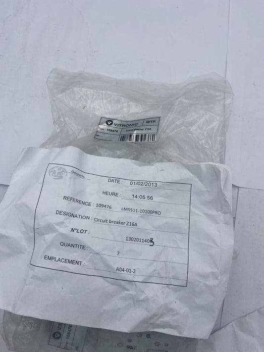 7pc x VITRONIC ABB S201 109476 CIRCUIT BREAKER Z16A