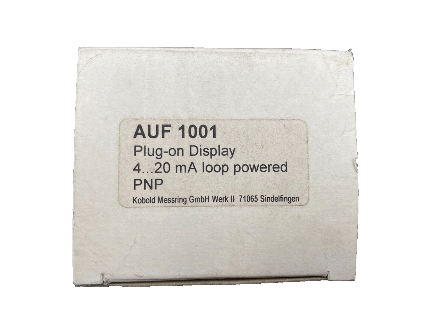 KOBOLD MESSRING AUF 1001 PLUG - ON DISPLAY 4 - 20mA LOOP POWERED PNP x1pc - KLR Automation