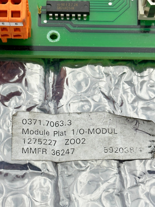 0371.7063.3 Module Plat 1/0-MODUL 1275227 Z002 MMFR 36247 592038/4
