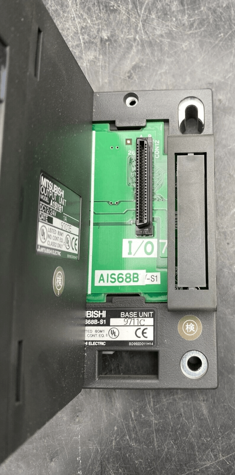 MITSUBISHI MELSEC A1S61PN + A1SX81 x2pc + A1SY81 x4pc + A1SG60 + BASE UNIT - KLR Automation