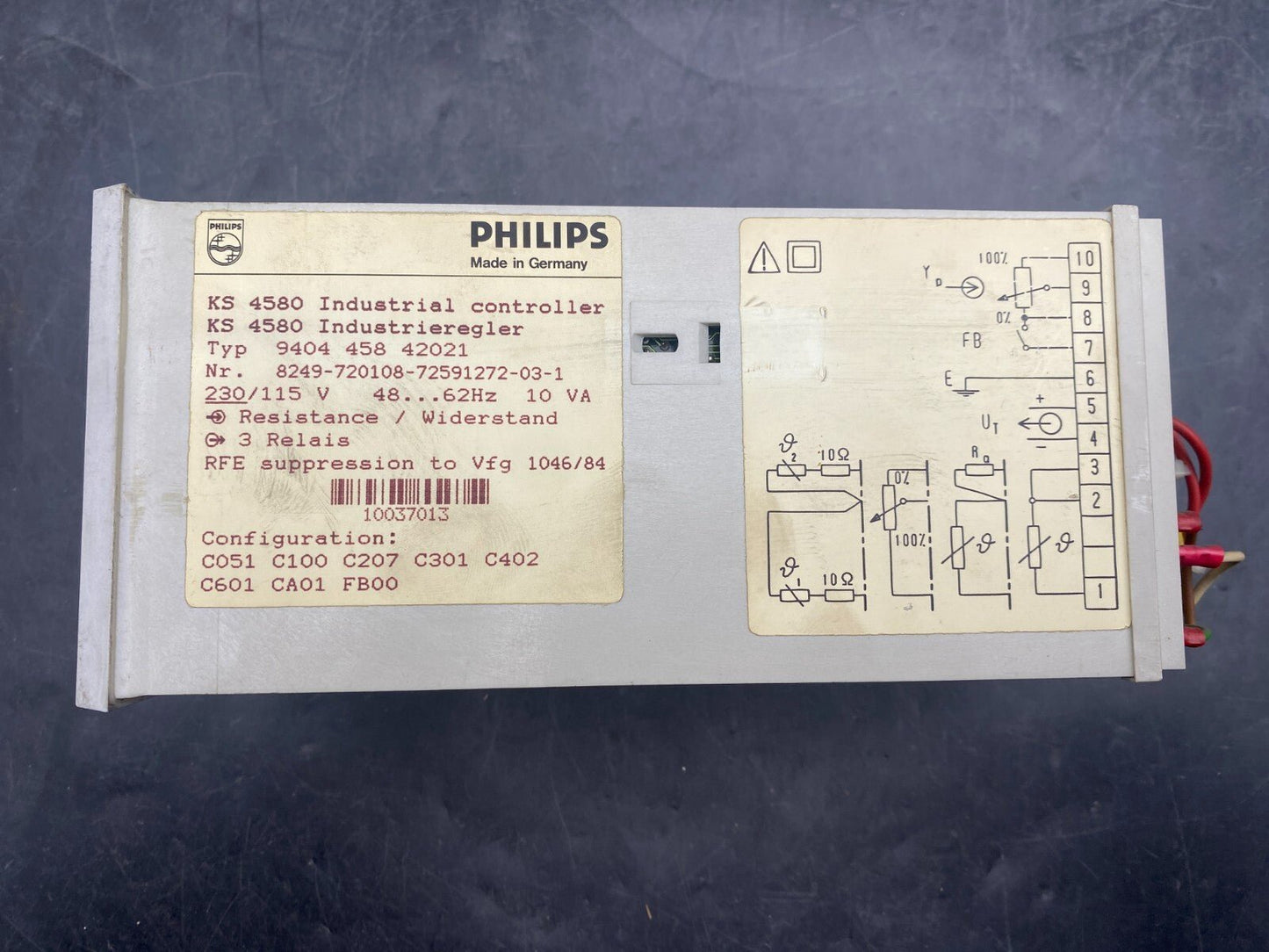PHILIPS KS 4580 9404 458 42021 INDUSTRIAL CONTROLLER - KLR Automation