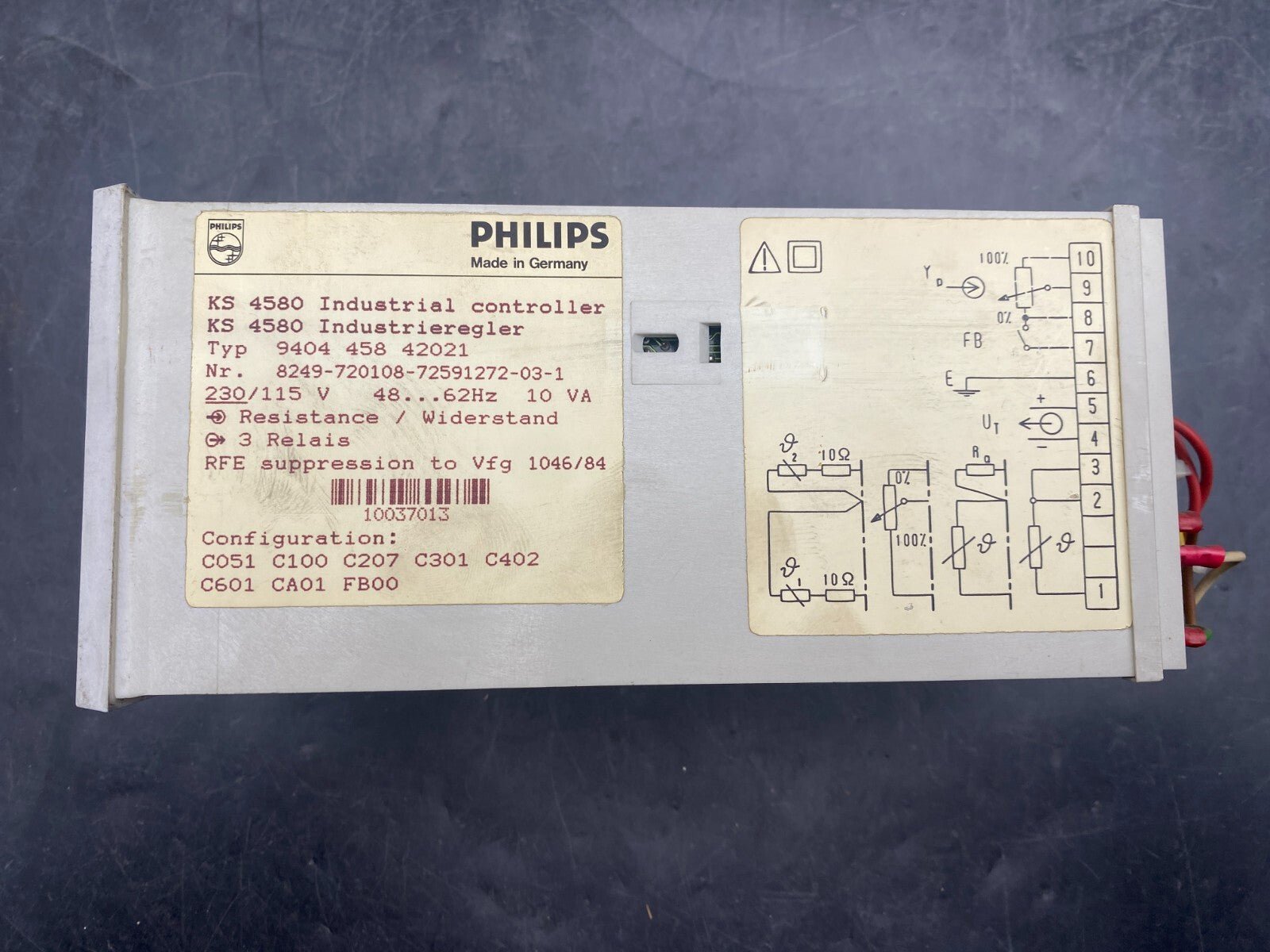 PHILIPS KS 4580 9404 458 42021 INDUSTRIAL CONTROLLER - KLR Automation