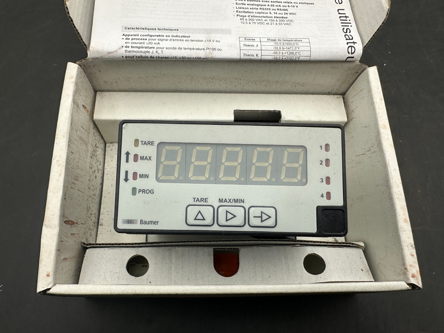 BAUMER PA418.015AX01 INDICATEUR UNIVERSEL PROCESS/TEMPERATURE/CELLULE DE CHARGE - KLR Automation