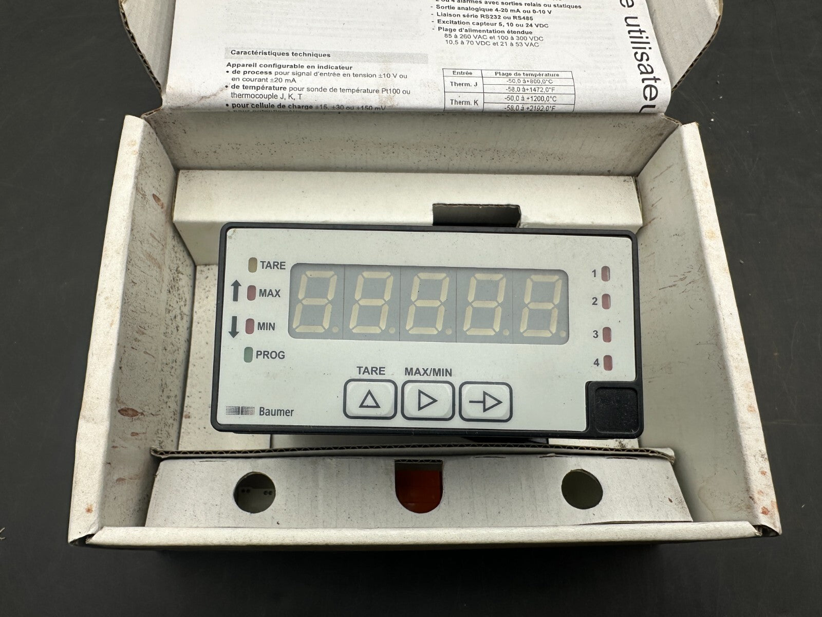 BAUMER PA418.015AX01 INDICATEUR UNIVERSEL PROCESS/TEMPERATURE/CELLULE DE CHARGE - KLR Automation
