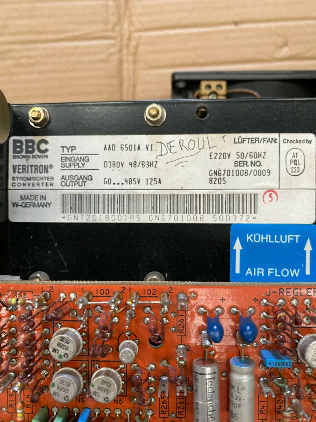 ABB VERITRON  Converter Stromrichter AAD 6501A V1 GN6701008/00098205