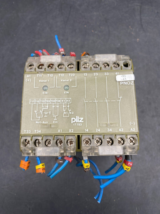 PILZ 17753 PNOZ 24VDC 474695 SAFETY RELAY - KLR Automation