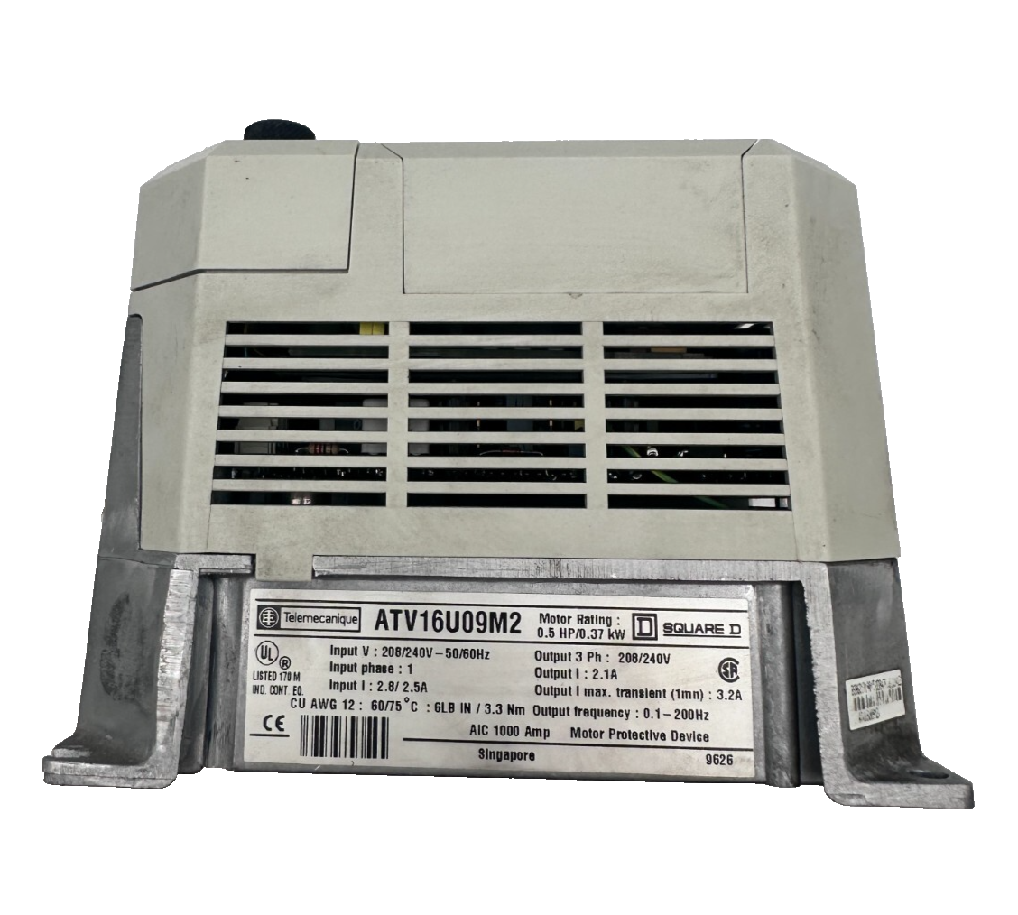 TELEMECANIQUE ATV16U09M2 ALTIVAR 16 208-240V 0.5HP/0.37kW