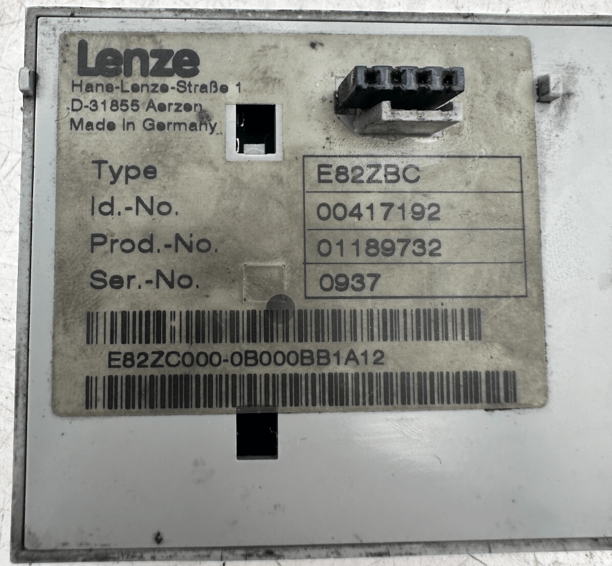 LENZE E82ZBC 00417192 OPERATOR KEYPAD MODULE - KLR Automation