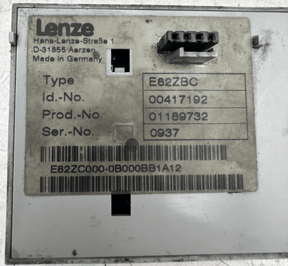 LENZE E82ZBC 00417192 OPERATOR KEYPAD MODULE - KLR Automation