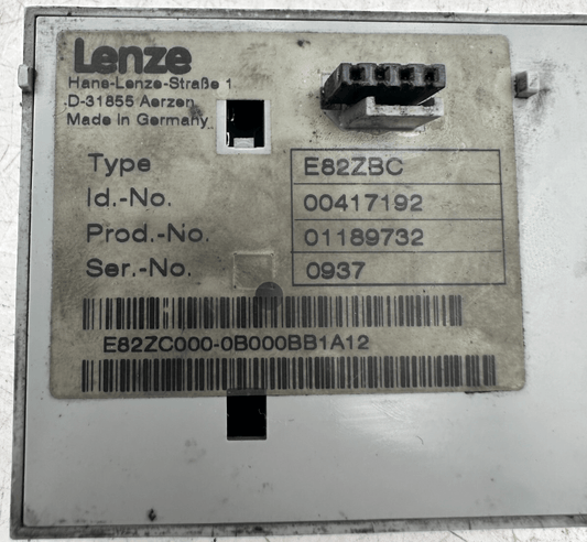 LENZE E82ZBC 00417192 OPERATOR KEYPAD MODULE - KLR Automation
