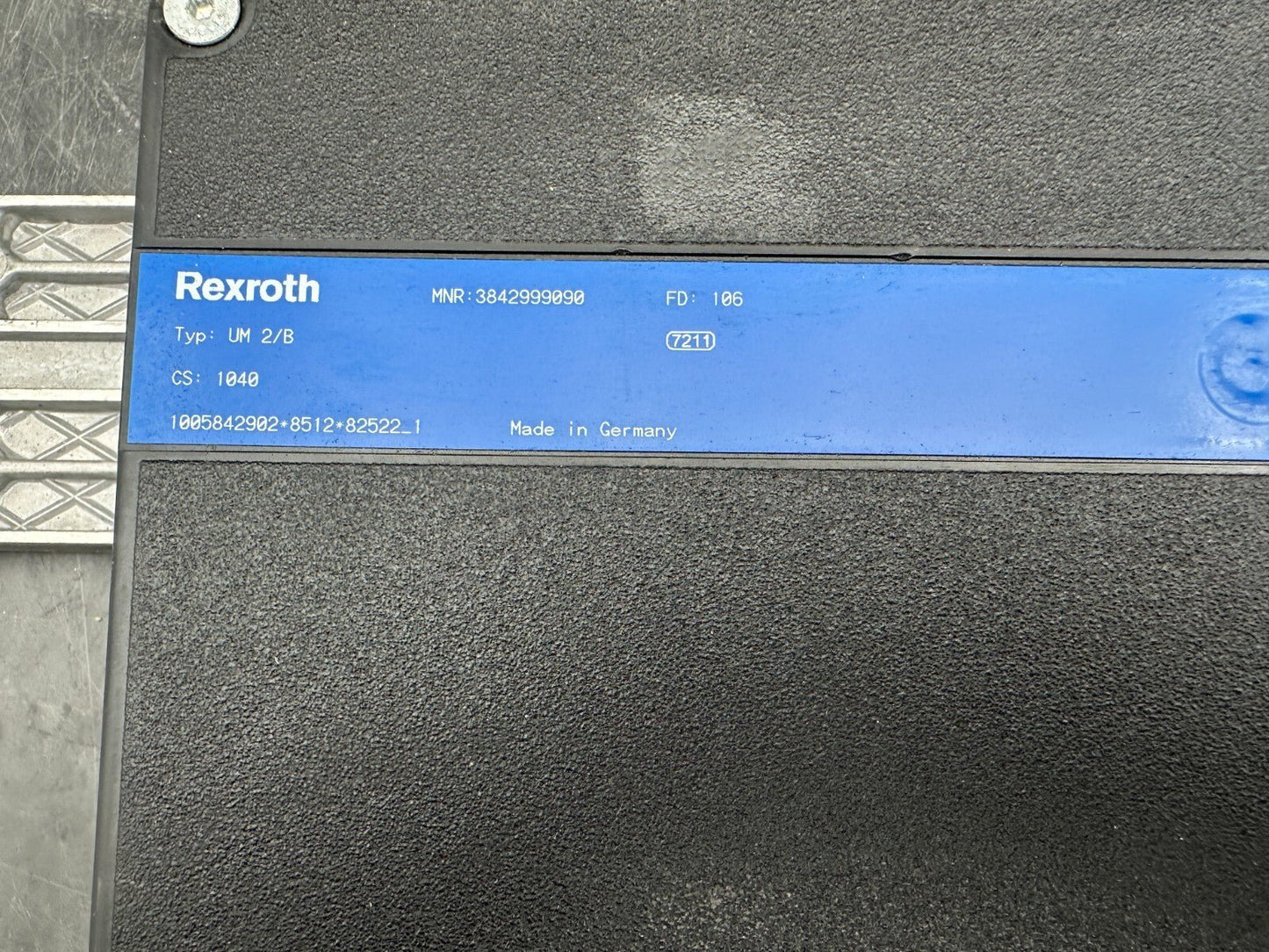 REXROTH UM 2/B 3842999090 CS 1040 DEVIATION - KLR Automation