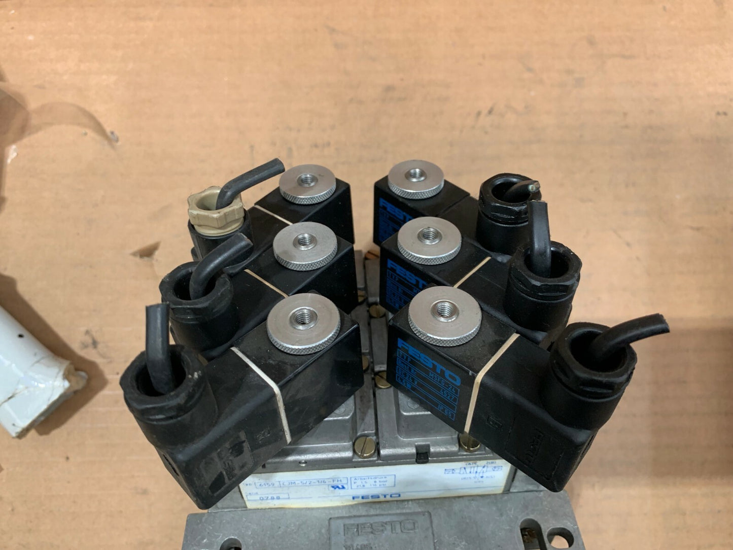  Festo 3pc  CJM-5/2-1/4-FH 6159 + 6pc 4527 MSFG-24