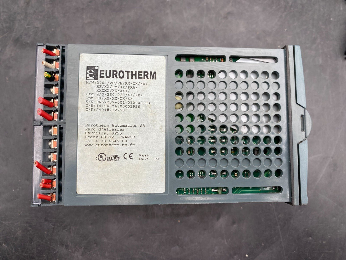 EUROTHERM 2404/VC/VH/RM/XX/XX/RF/XX/FM/XX/FRA REGULATEUR DE TEMPERATUREx1pc - KLR Automation