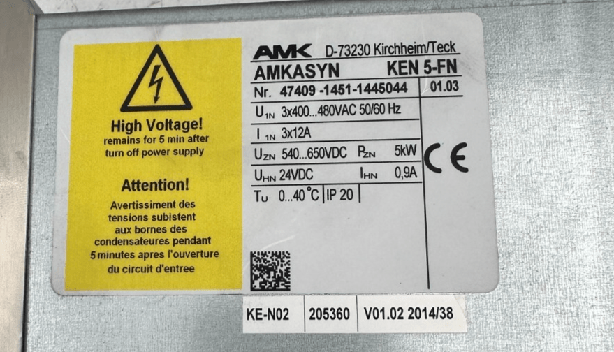 AMK AMKASYN KEN 5 - FN ALIMENTATION - KLR Automation