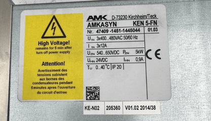 AMK AMKASYN KEN 5 - FN ALIMENTATION - KLR Automation